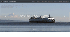 Desktop Screenshot of everettfootclinic.com